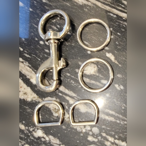 Handbag Purse Large Oversized Steel Hardware, Only - Picture 6 of 7